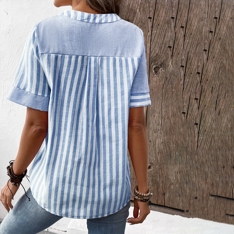 Xavell - Lässige Gestreifte Bluse für Damen