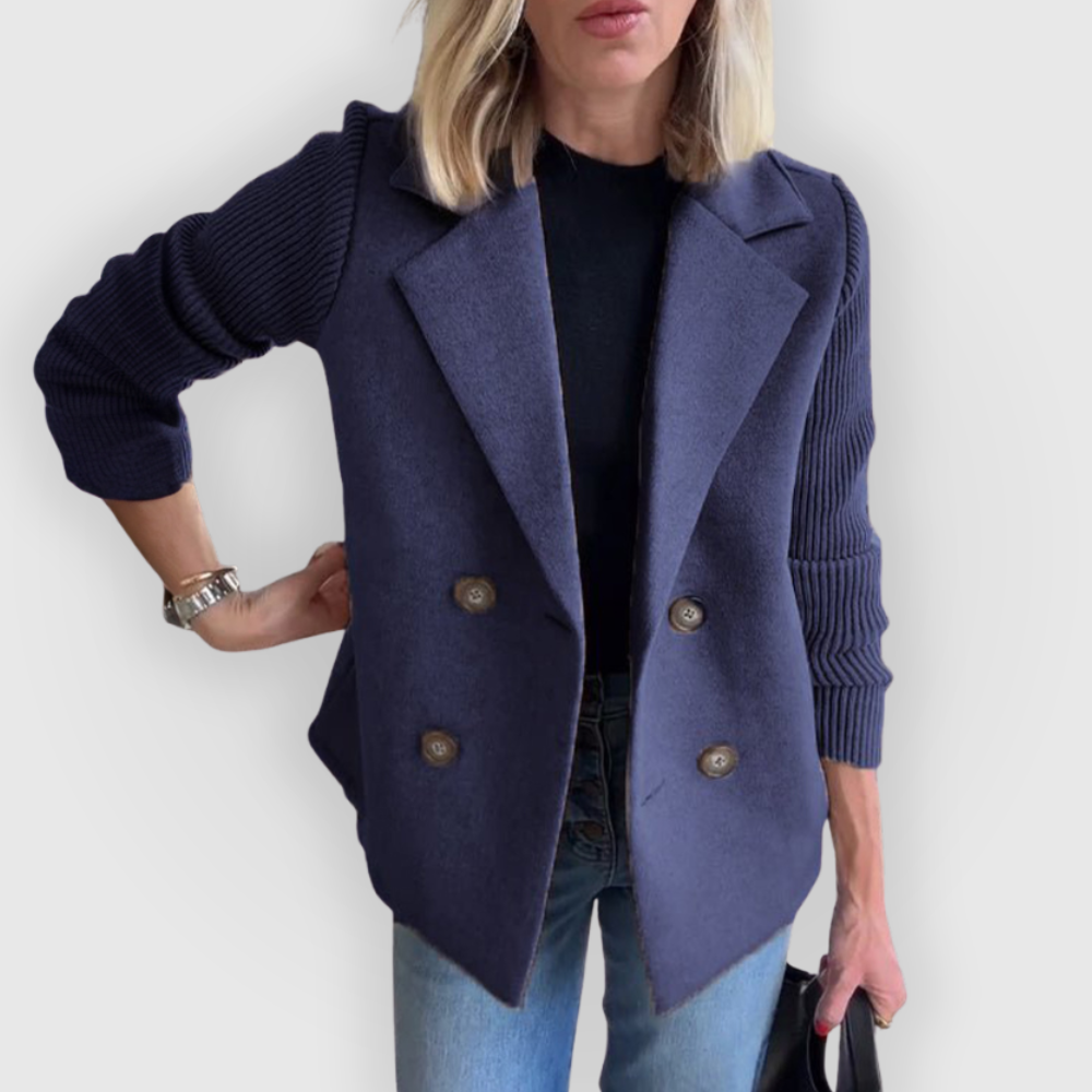 Felicity - Eleganter Damen Blazer mit Strickärmeln
