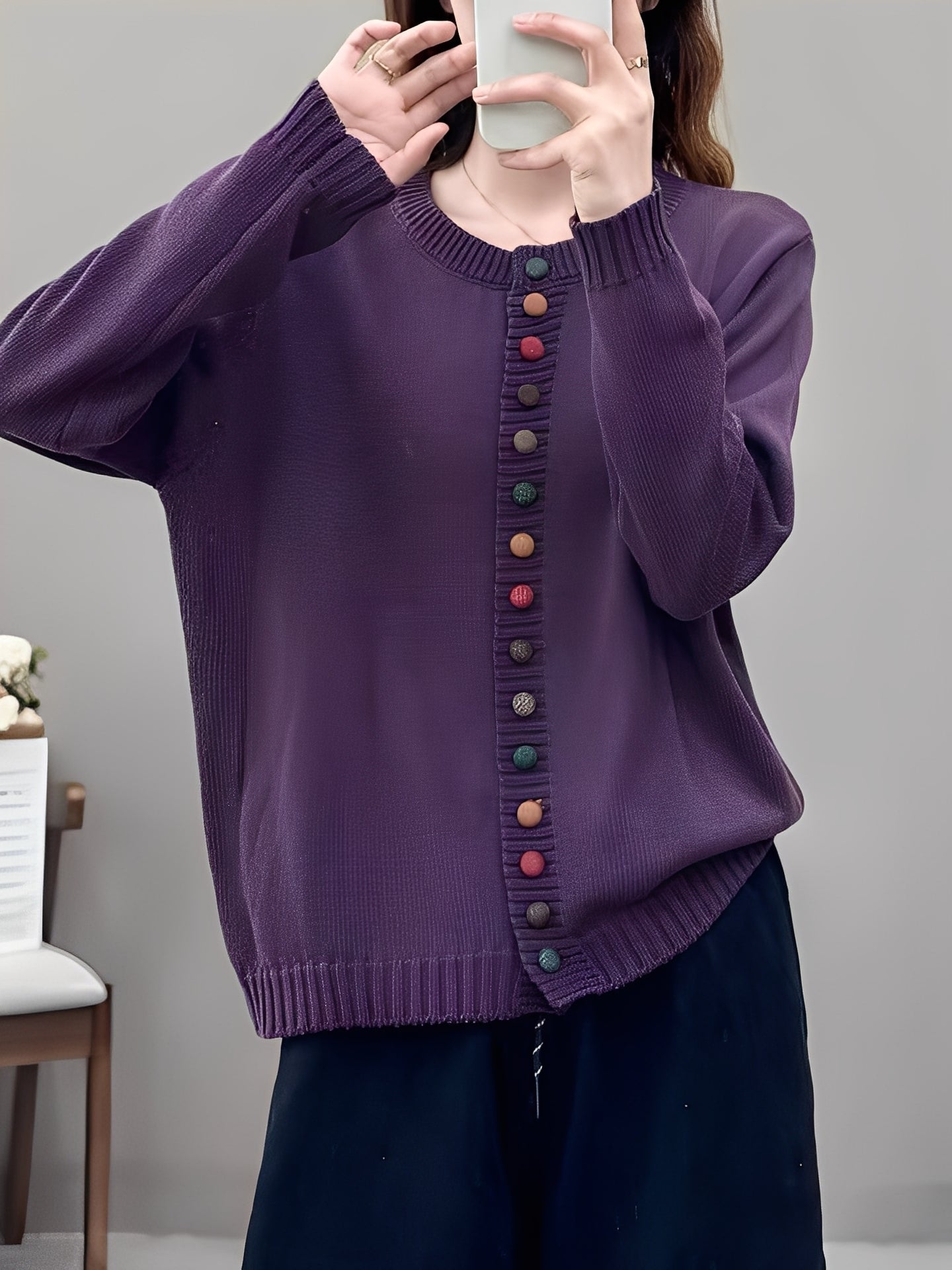 Joline - Stilvolle leichte Damen-Strickjacke