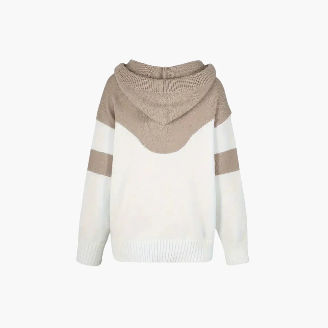 Marisa - Farbblock Kapuzenpullover für Damen