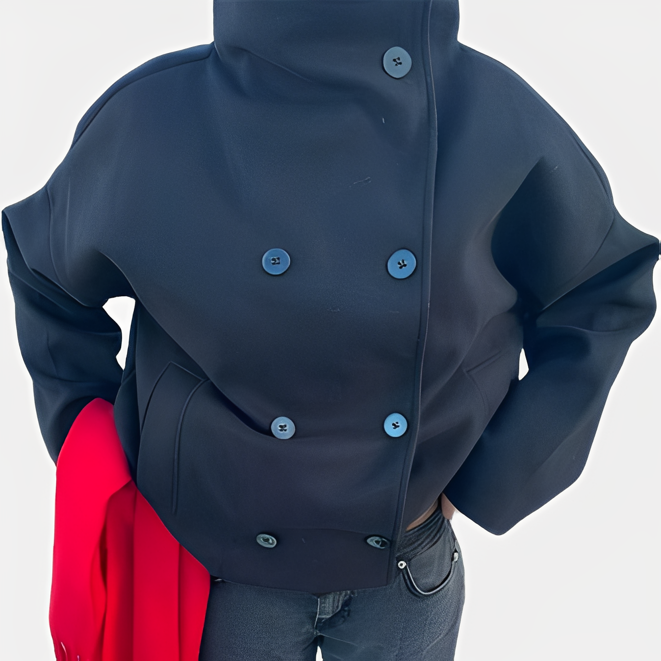 Barbara – Schicke Damenjacke Mit Einem Knopf