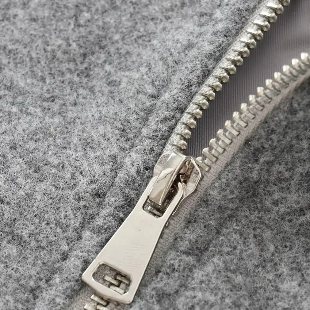 Melina - Cropped Damen Übergangsjacke Ballonärmel Modern