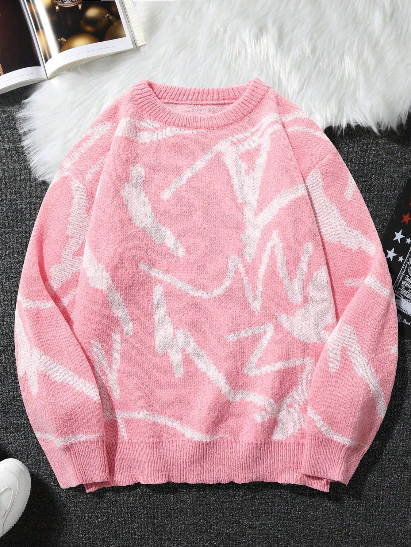 Petar - Herrenpullover mit winterlichem Print