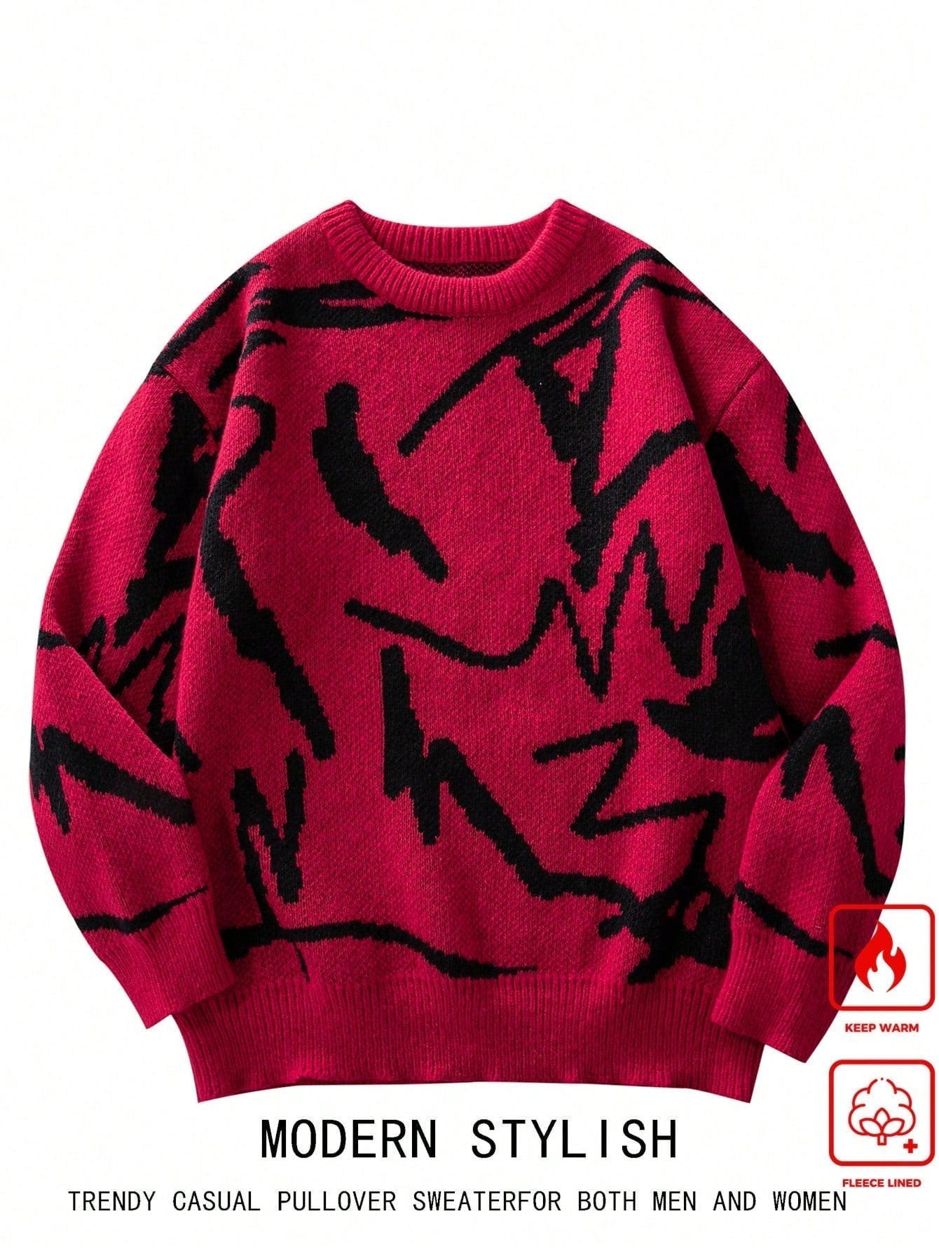 Petar - Herrenpullover mit winterlichem Print