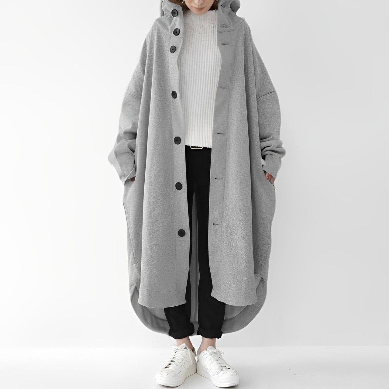 Fenja – Langer Trenchcoat für den Alltag Damen