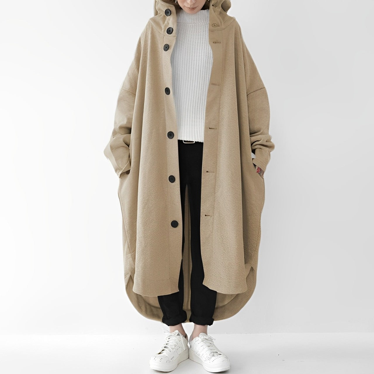 Fenja – Langer Trenchcoat für den Alltag Damen