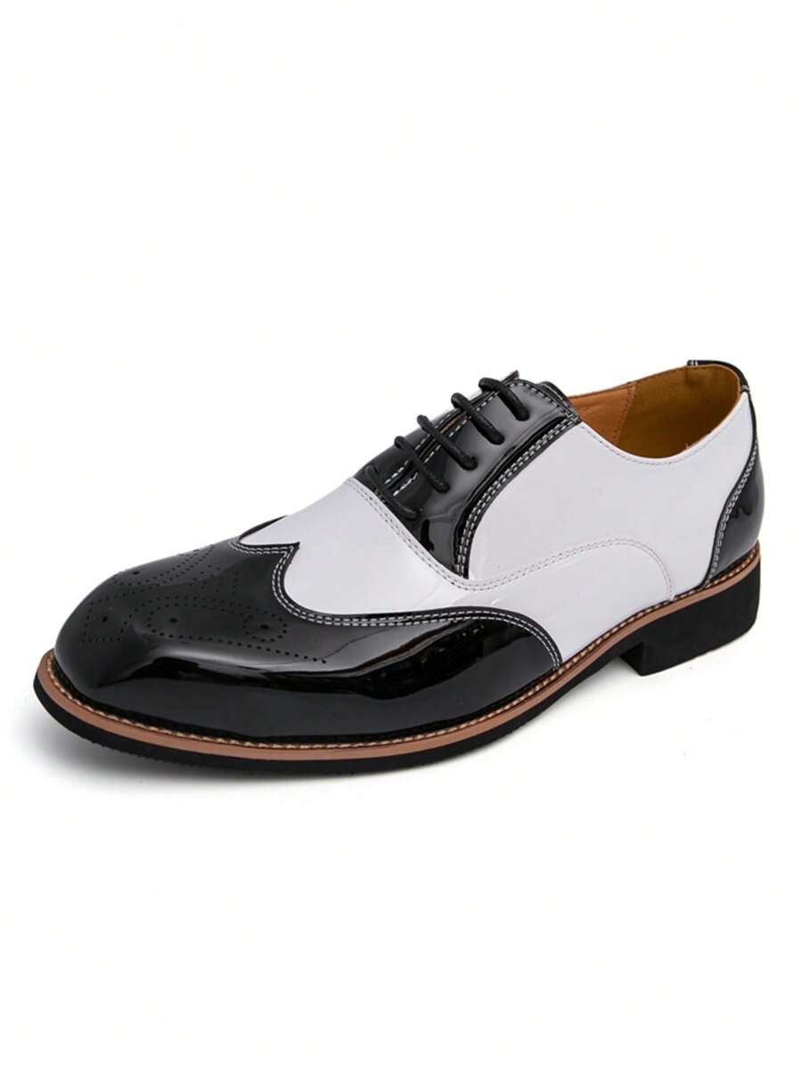 Clemens – Oxford Herrenschuhe Zweifarbig Retro Schnürung