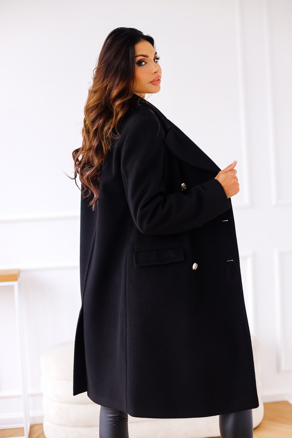 Tina – Klassischer Doppelreiher-Mantel Für Damen