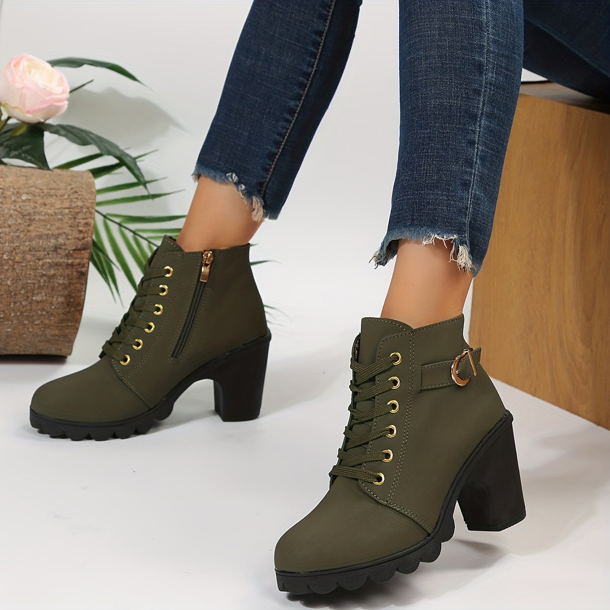 Tiliane - Damen Stiefeletten Orthopädisch Bequem Leder