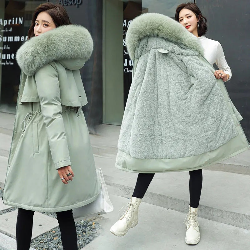Stefanie - Daunenjacke Winter Warm Wattiert Kuschelig