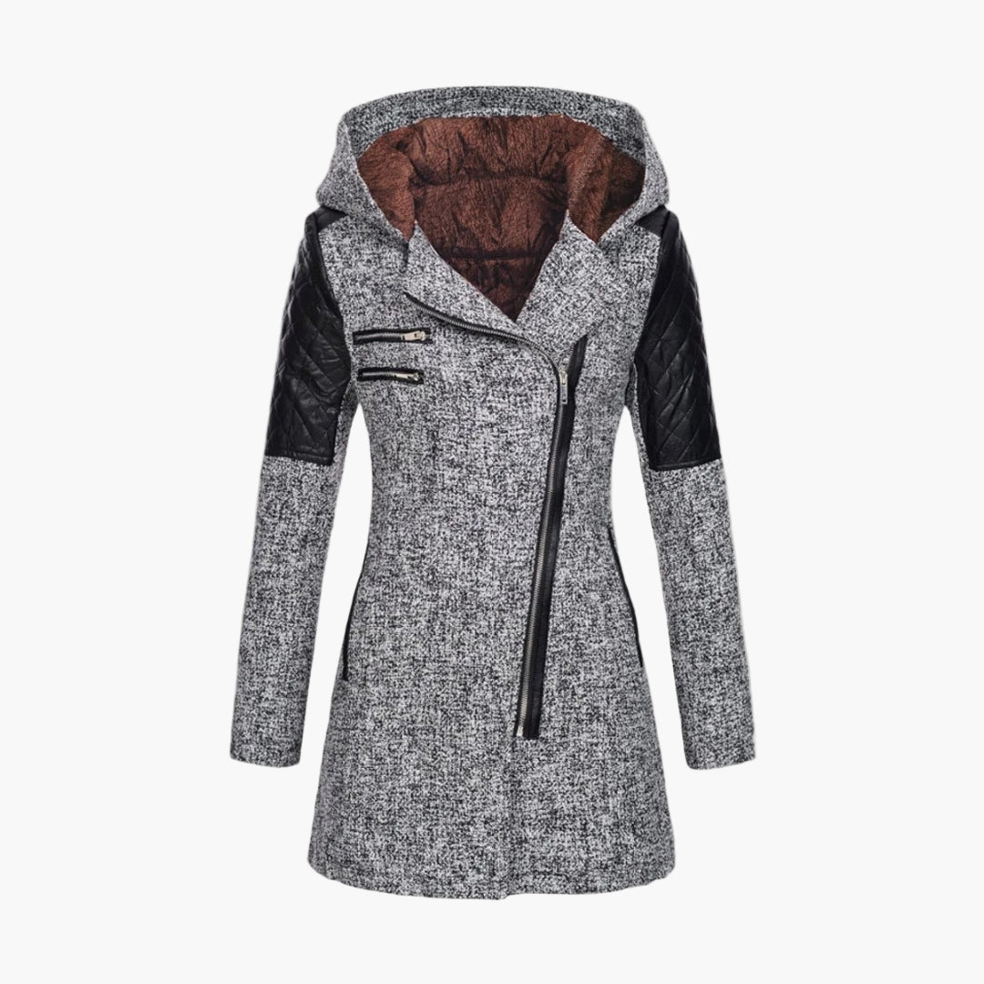 Karolin - Eleganter Damen-Wintermantel mit Kapuze