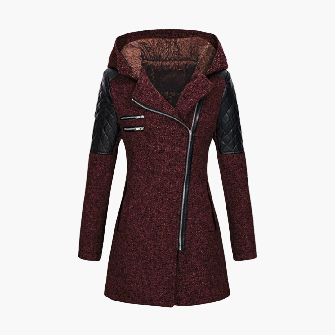 Karolin - Eleganter Damen-Wintermantel mit Kapuze