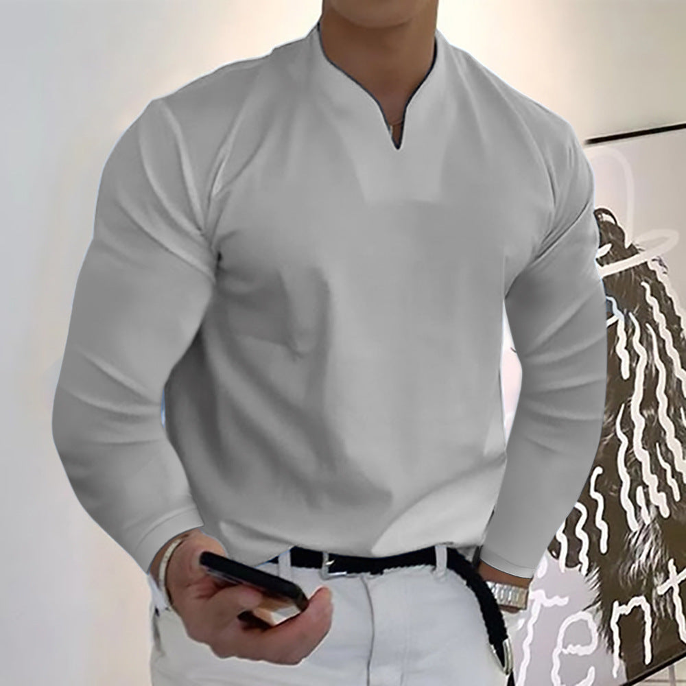 Crispin - Herren Lässiges Langarm-T-Shirt aus Baumwolle