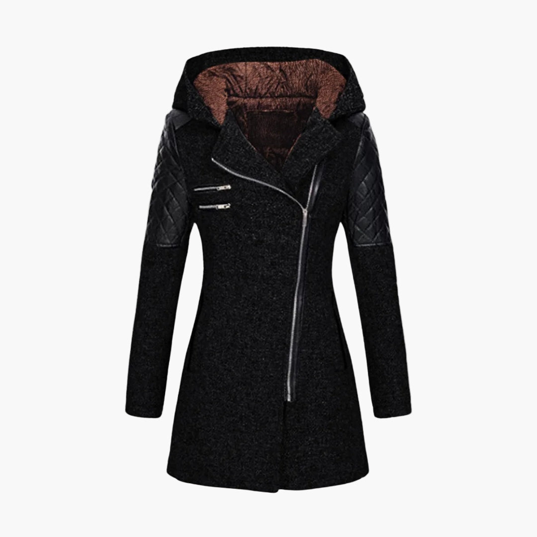 Karolin - Eleganter Damen-Wintermantel mit Kapuze