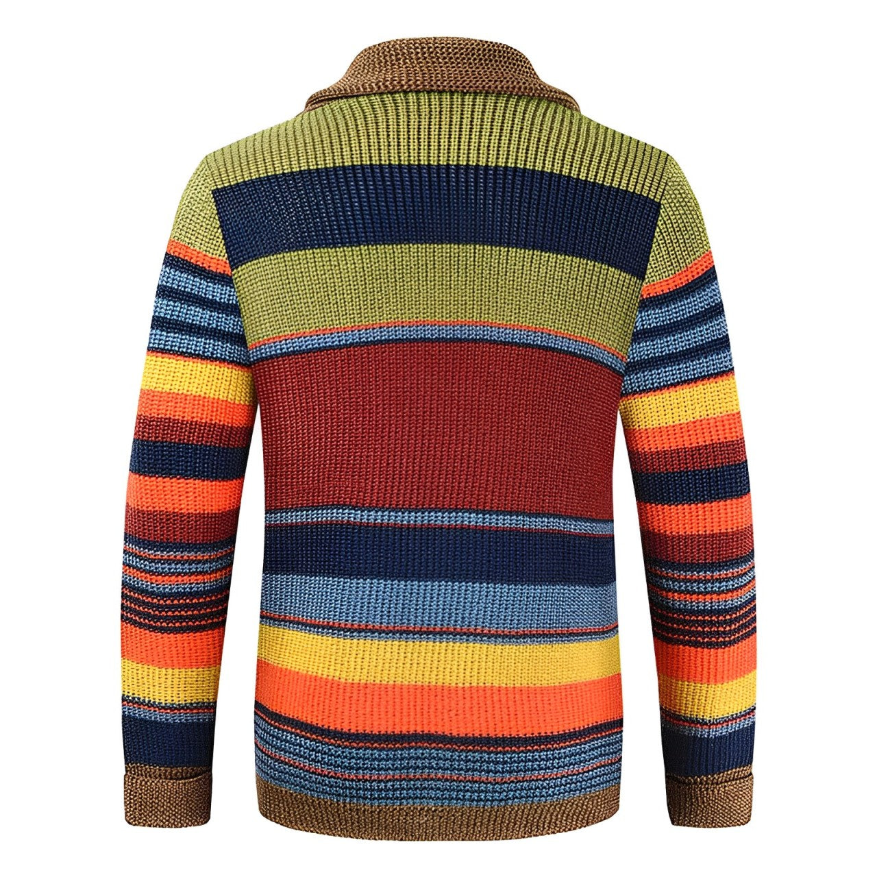 Ferdinand - Herren Retro Cardigan mit Farbblock & Knopfleiste