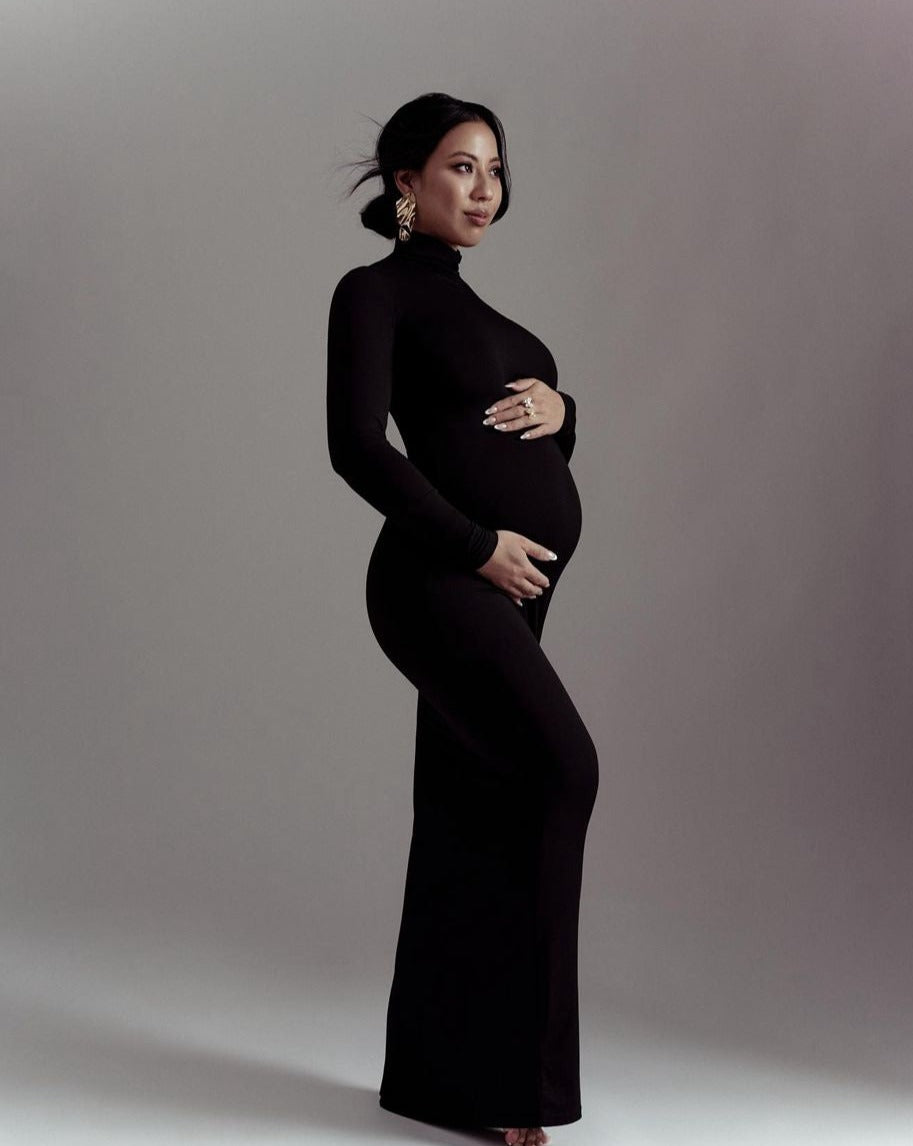 PregnaGlam - Bodycon Maxi Umstandskleider