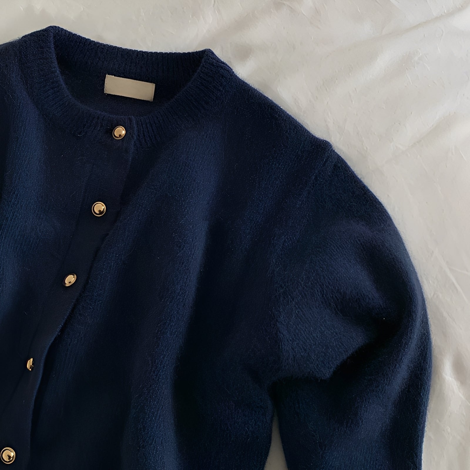 Eva – Lässiger Pullover-Mantel mit Rundhals