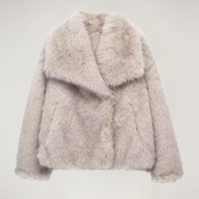VelvetFur Luxe – Eleganter Damen Winter Coat