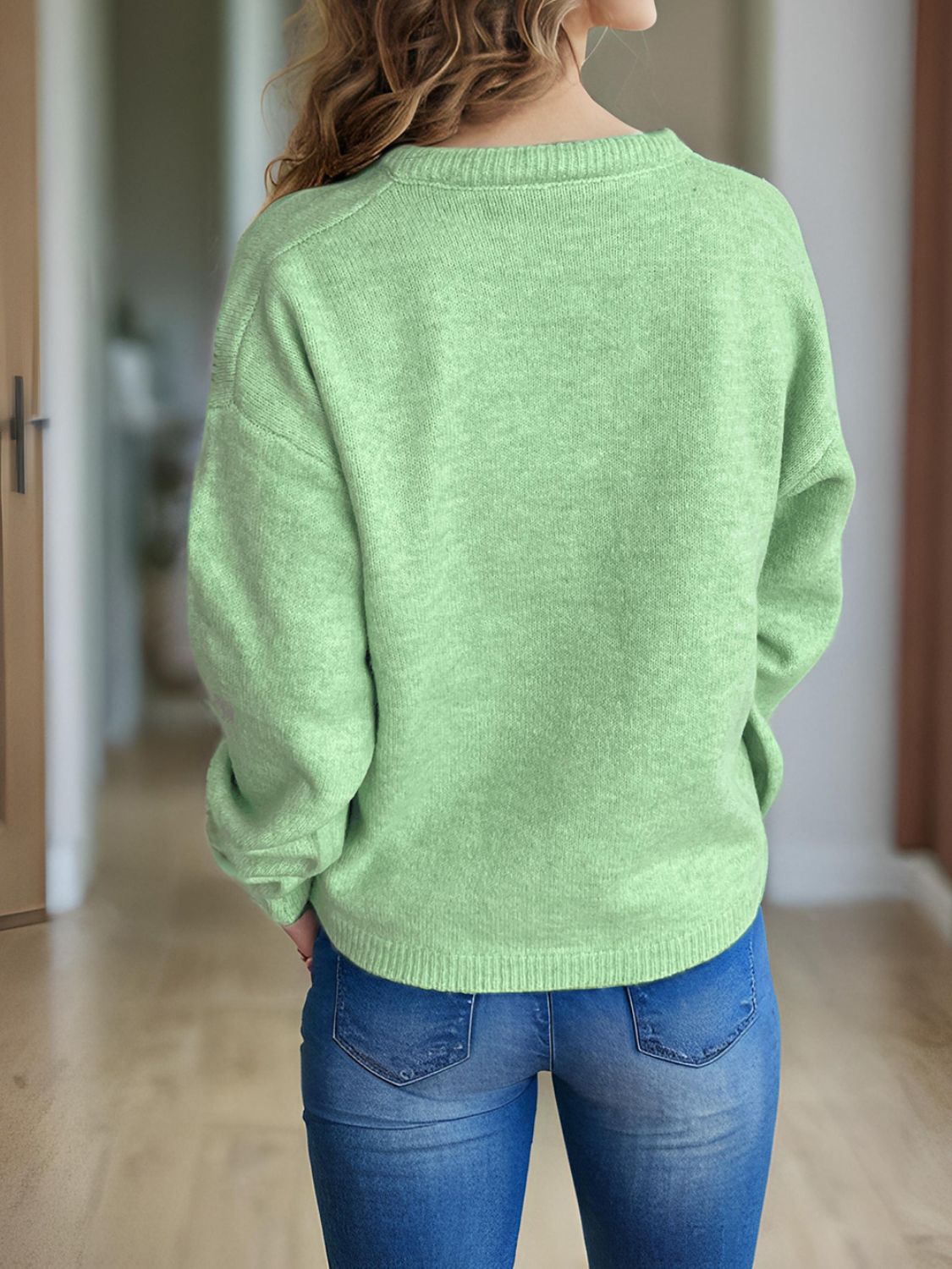 Valentina – Strick-Bluse mit passender Strickjacke