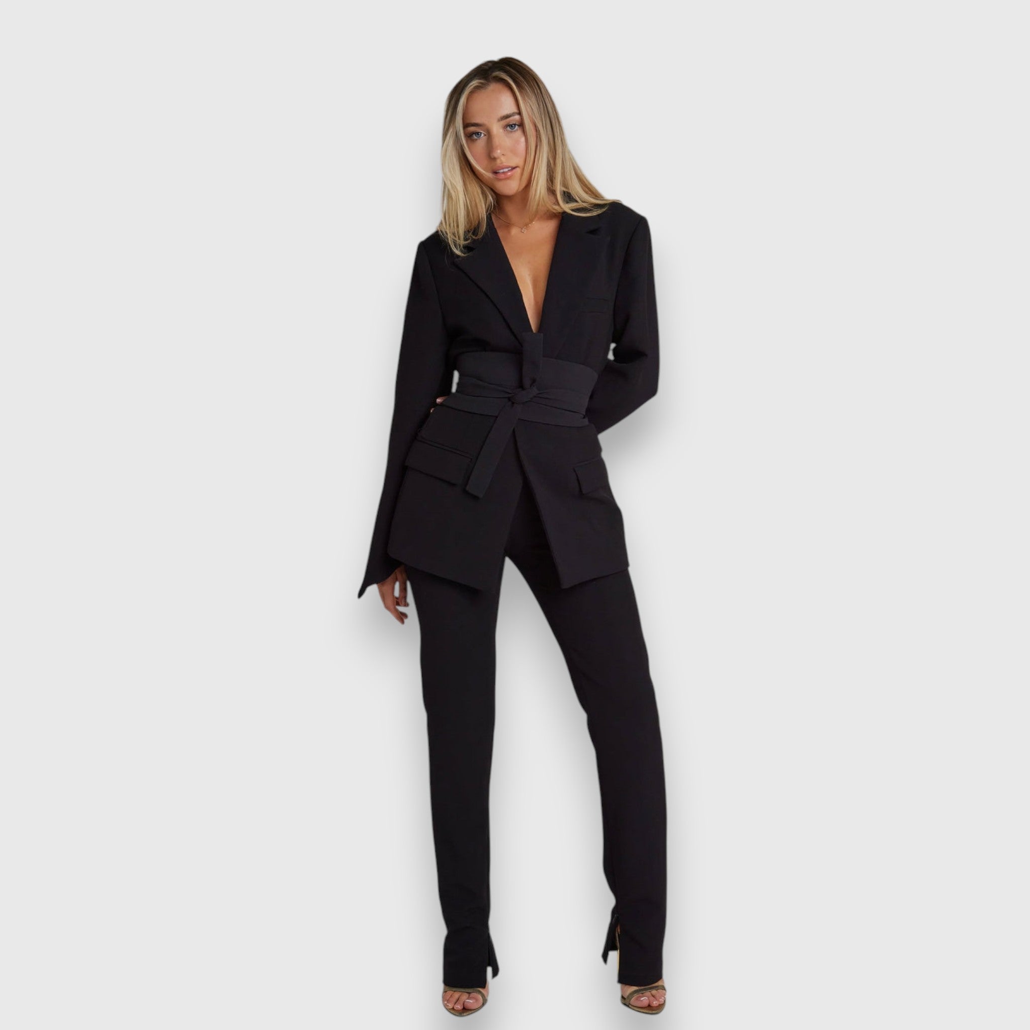 Fabienne – Herbst/Winter Blazer mit Gürtel