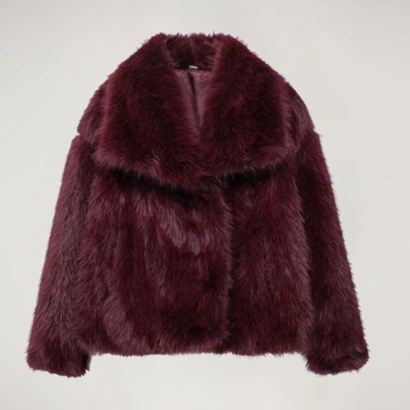 VelvetFur Luxe – Eleganter Damen Winter Coat