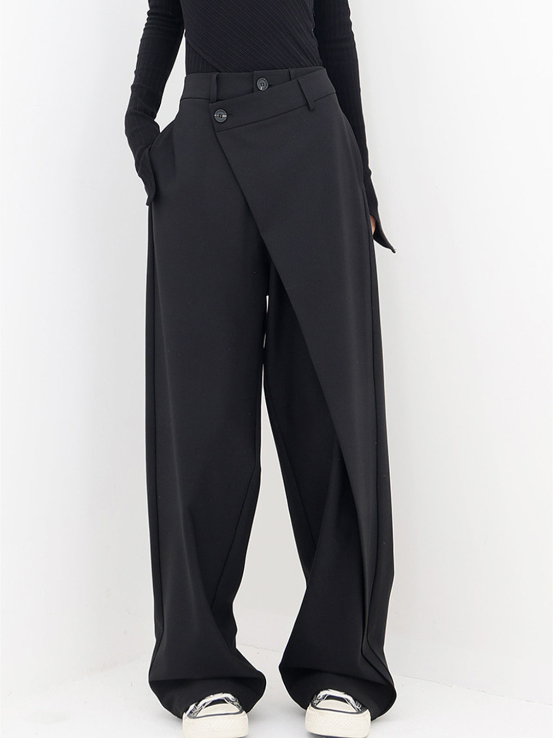 Miriam - Asymmetric Wide-Leg Trousers