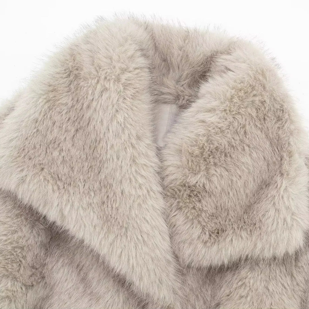 JESSY FUR COAT - korting