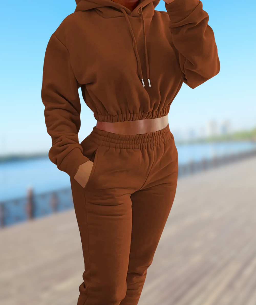 Carina – Set Aus Kurzem Hoodie Und Hose