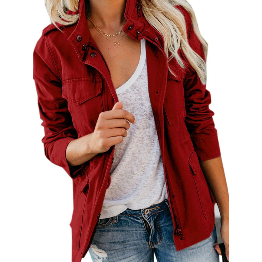 Alina – Moderne Jacke Mit Reißverschluss Für Damen