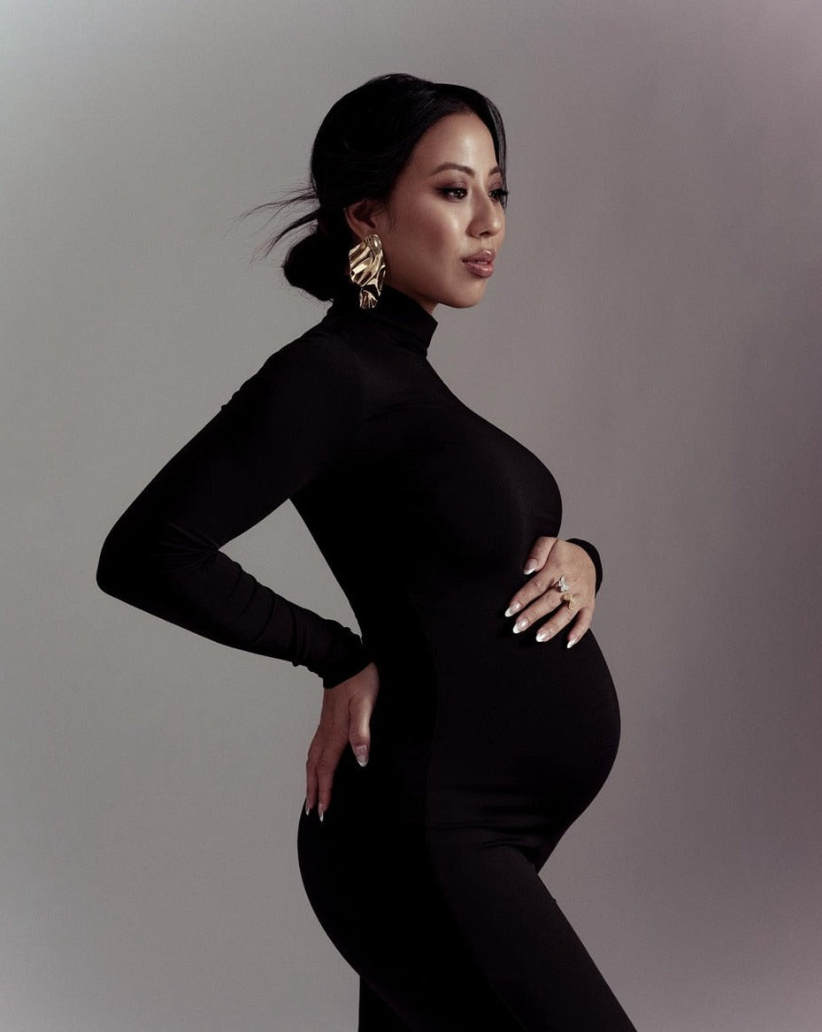 PregnaGlam - Bodycon Maxi Umstandskleider