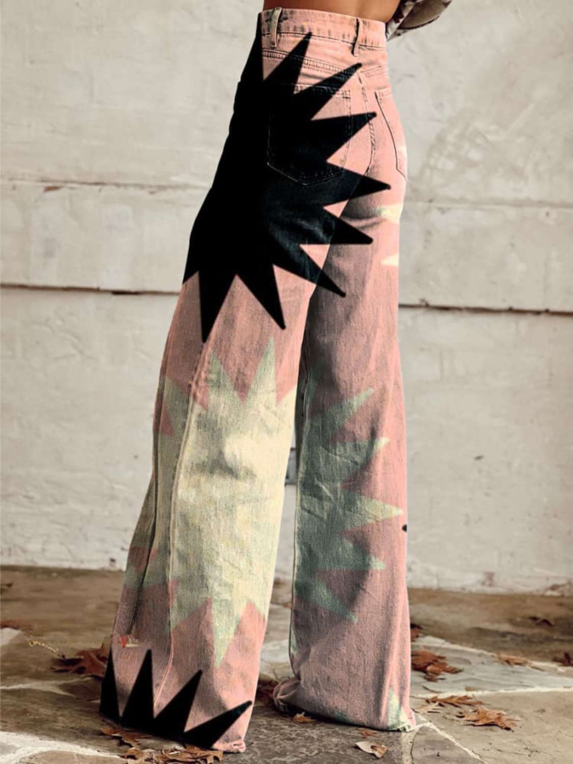 Mathilde - Geometrische Wijde Broek