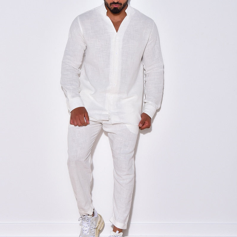 Kevin - Leinenhosen Herren-Sommer-Set