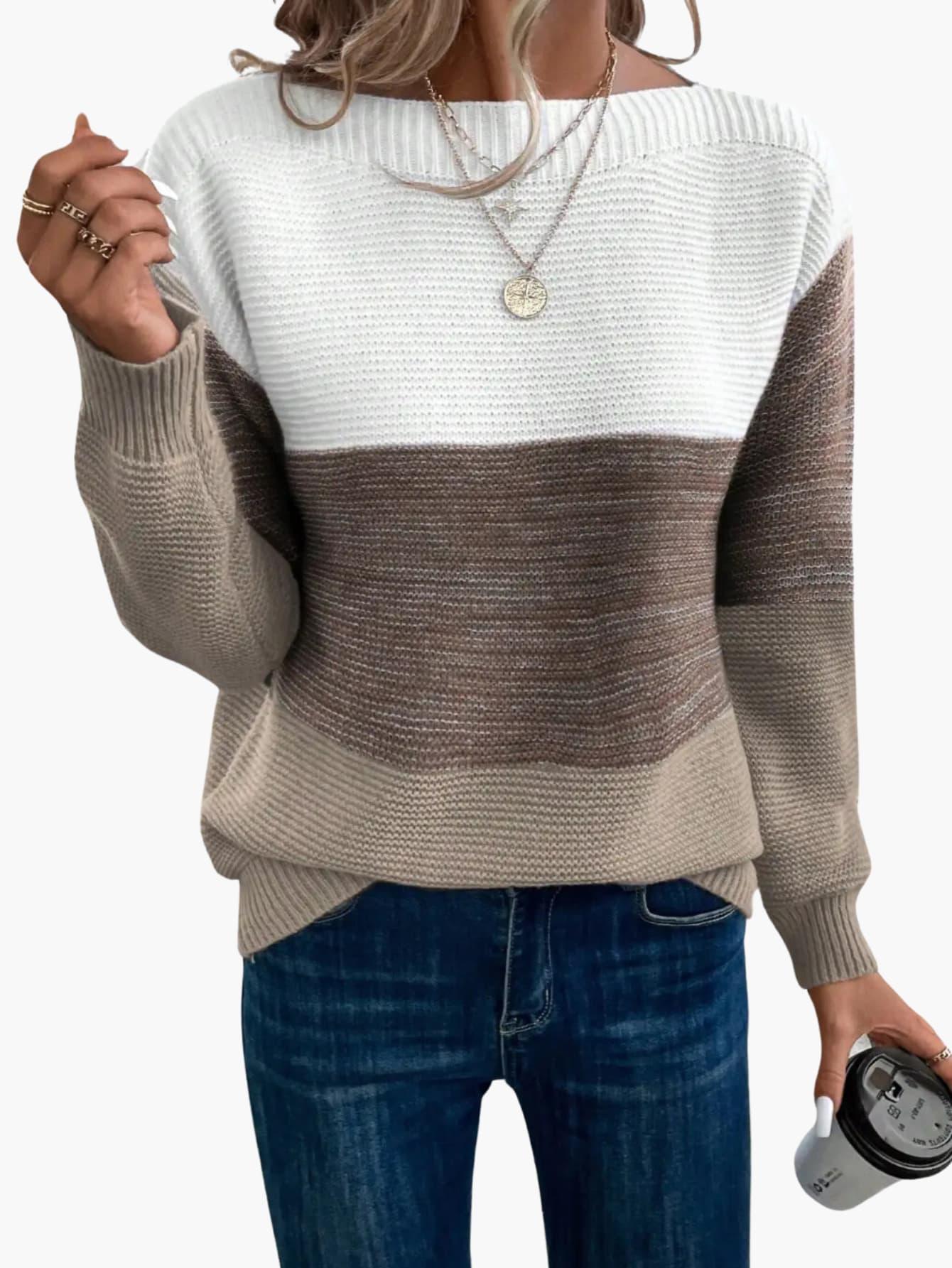 Milla - Gerippter Winterpullover Damen Warm Elegant