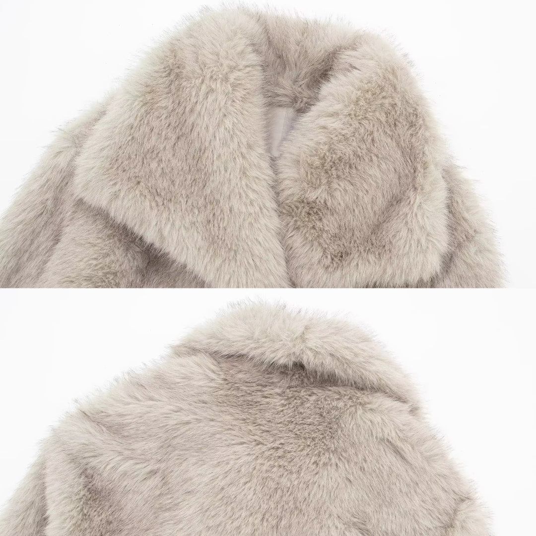 JESSY FUR COAT - korting