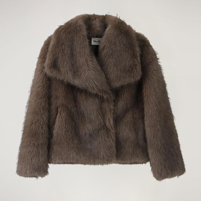 VelvetFur Luxe – Eleganter Damen Winter Coat