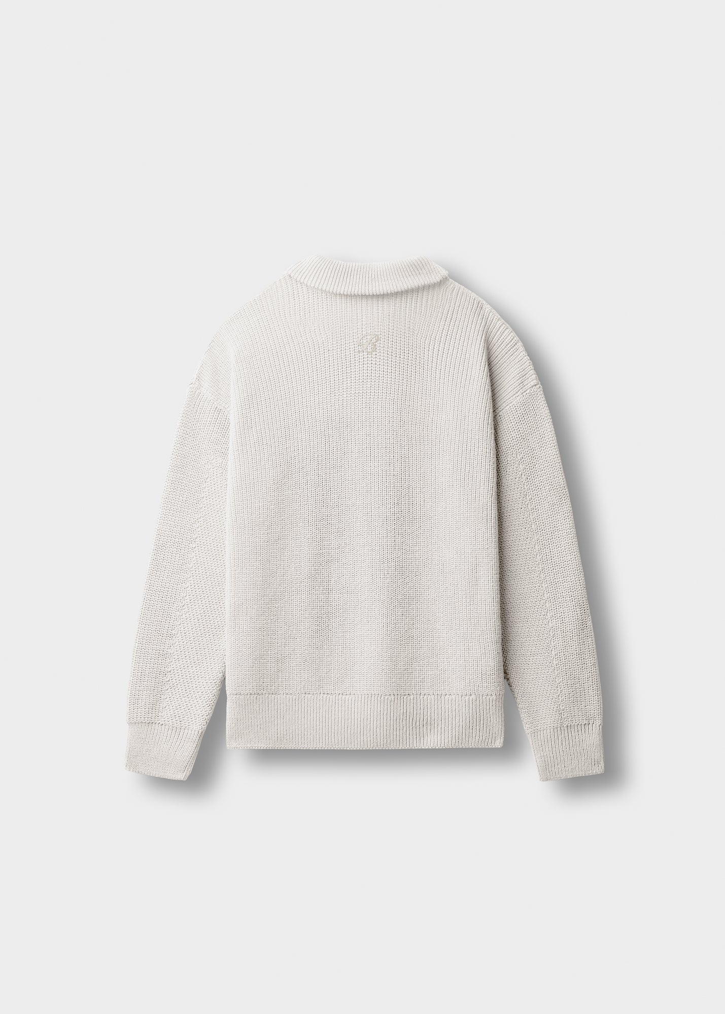 Erik - Chunky Knit Herren Pullover Mit Half-Zip Design