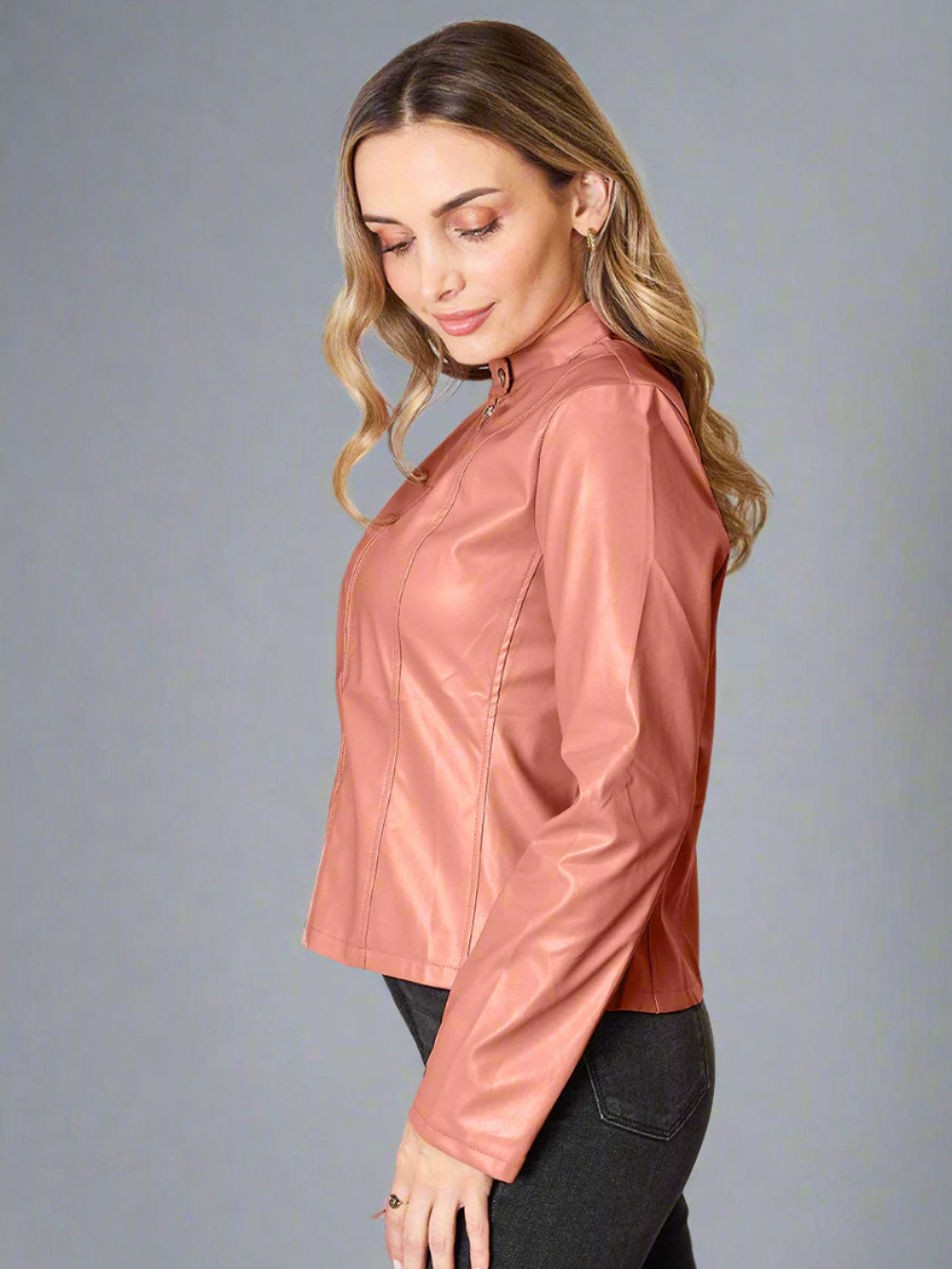 Ursula – Jacke mit Stehkragen und Reißverschluss