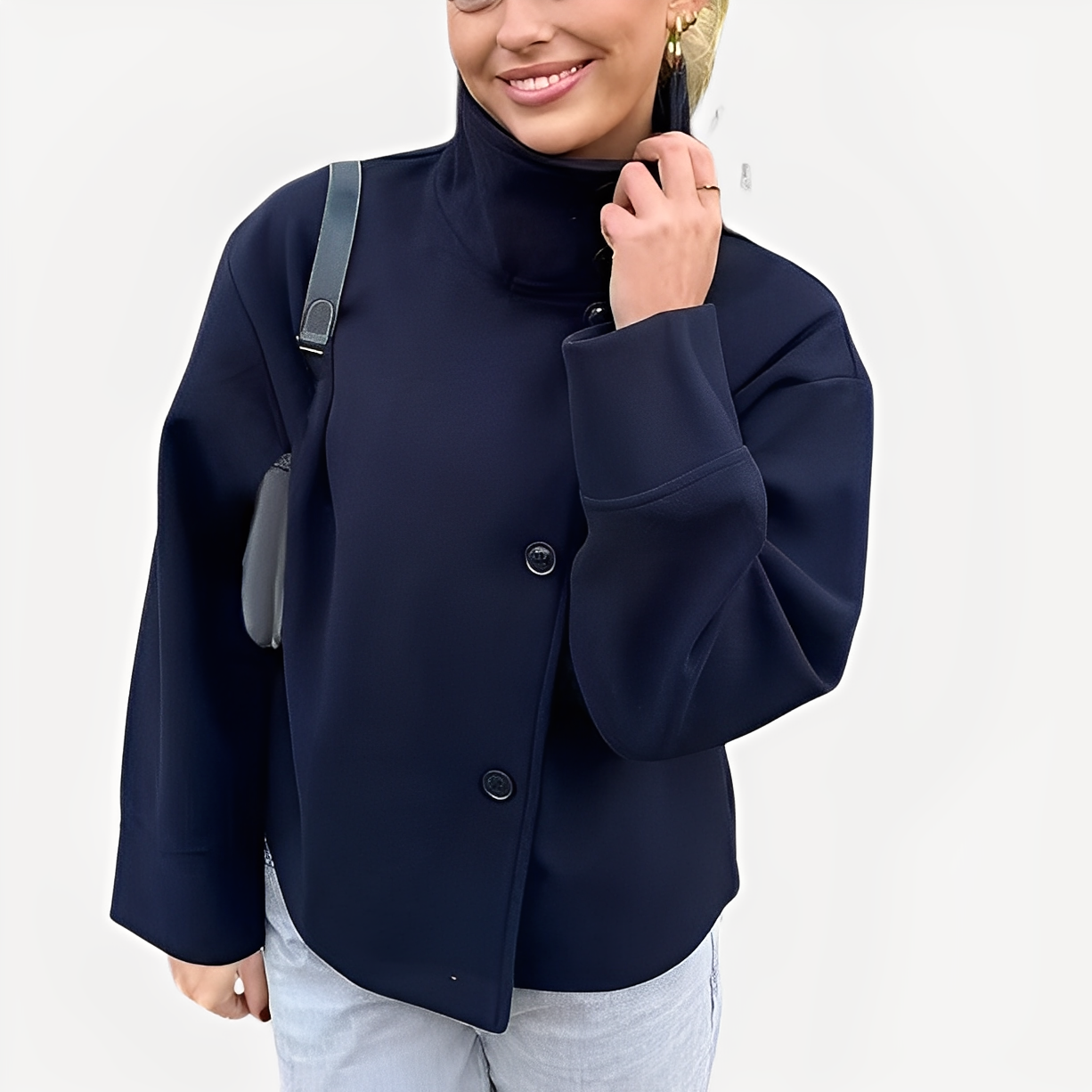 Barbara – Schicke Damenjacke Mit Einem Knopf