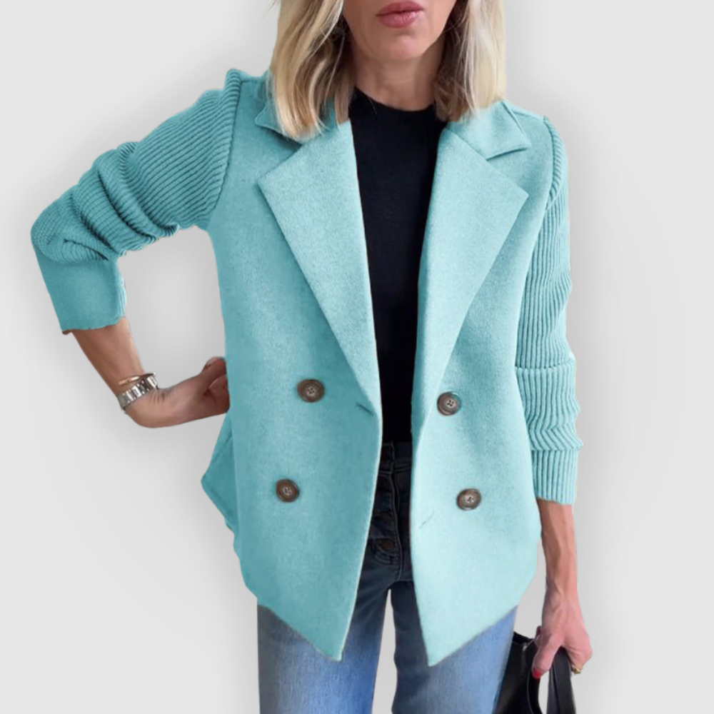 Felicity - Eleganter Damen Blazer mit Strickärmeln