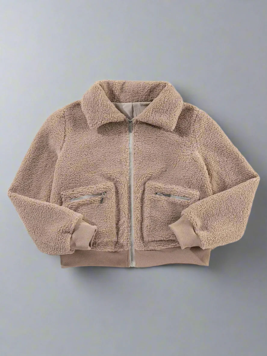 Ulla – Warme Jacke in Mokkabraun