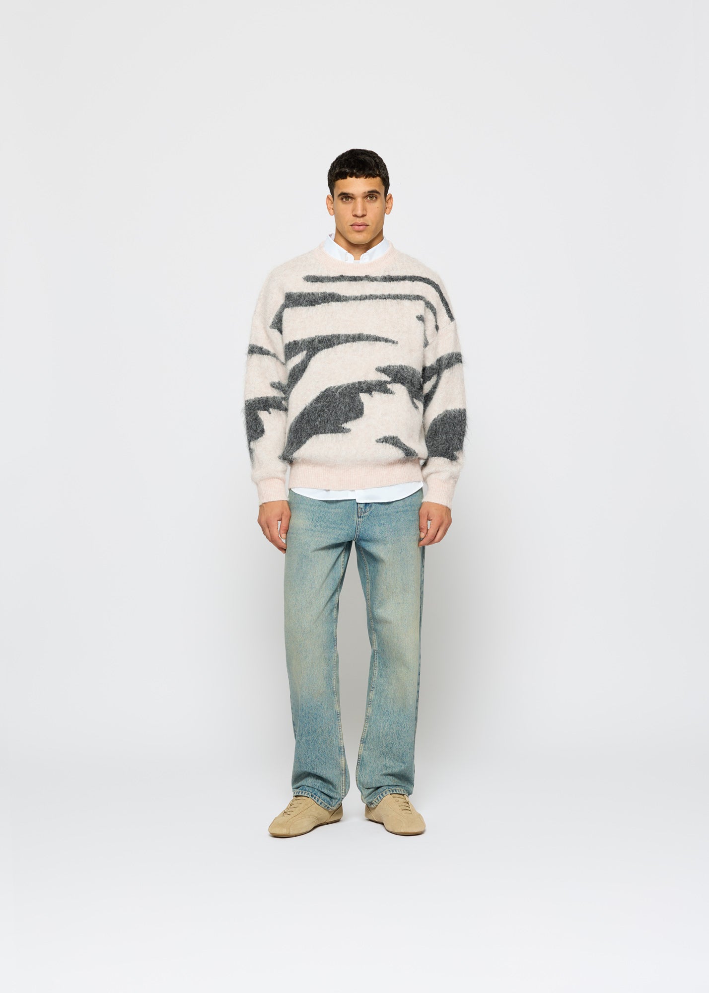 Edgar - Weicher Hairy Knit Sweater Für Männer