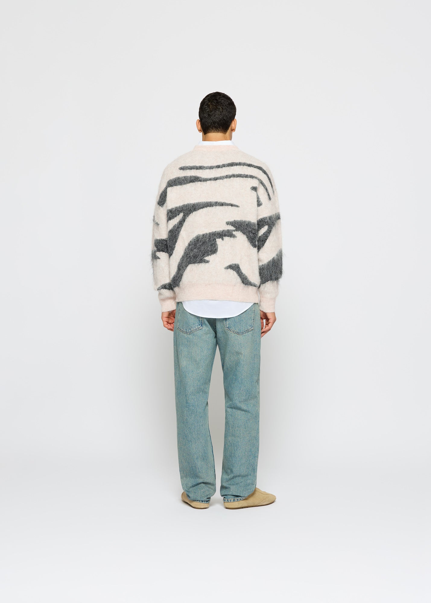 Edgar - Weicher Hairy Knit Sweater Für Männer