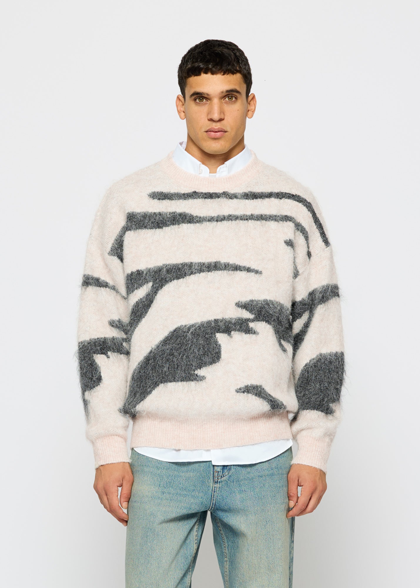 Edgar - Weicher Hairy Knit Sweater Für Männer