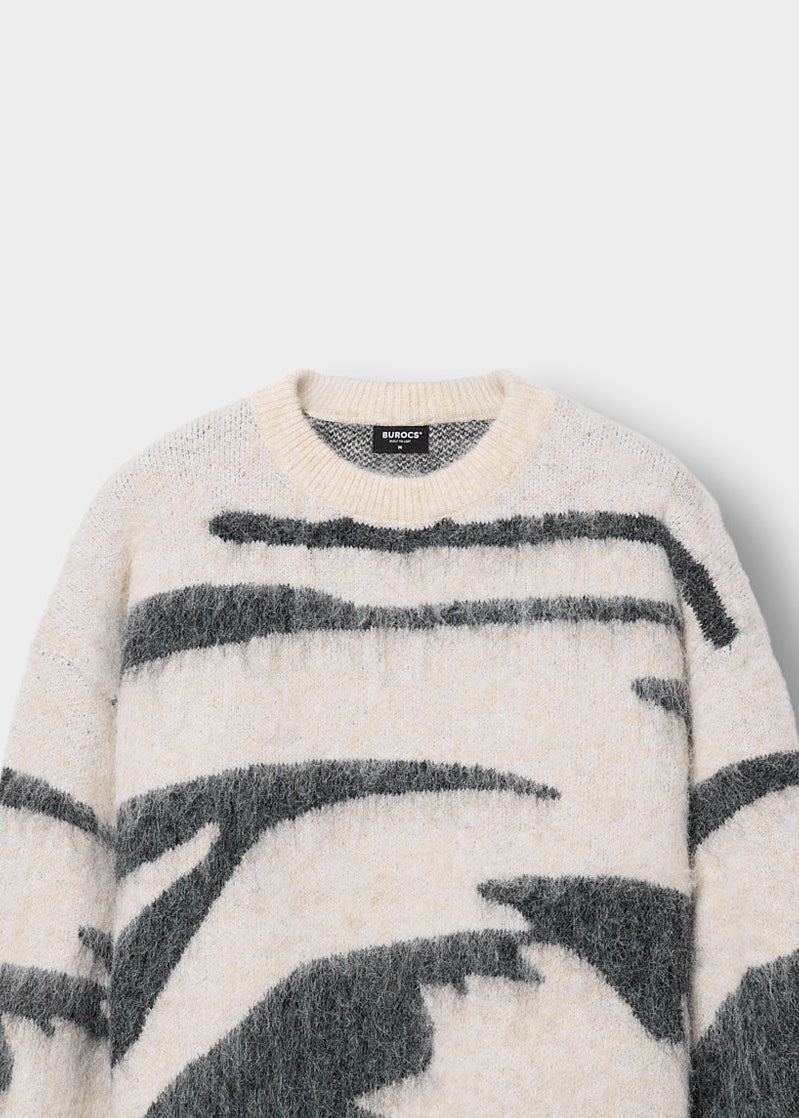 Edgar - Weicher Hairy Knit Sweater Für Männer