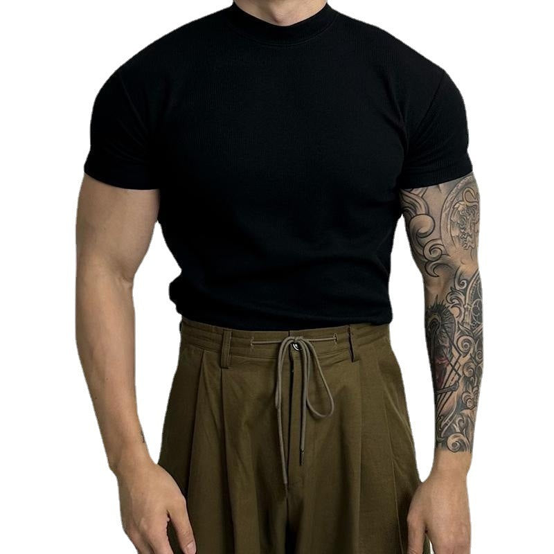 Gero – T-Shirt Herren Halbkragen Stretch Bequem Modern