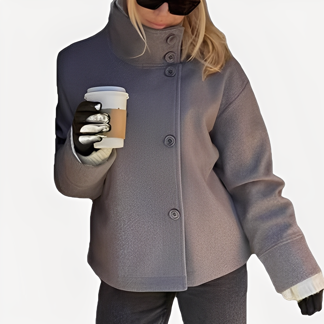 Barbara – Schicke Damenjacke Mit Einem Knopf
