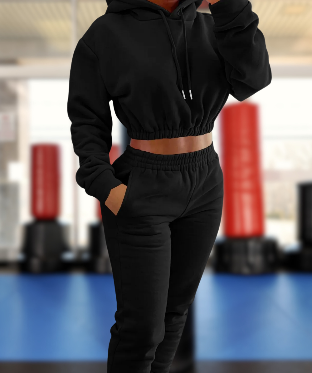 Carina – Set Aus Kurzem Hoodie Und Hose