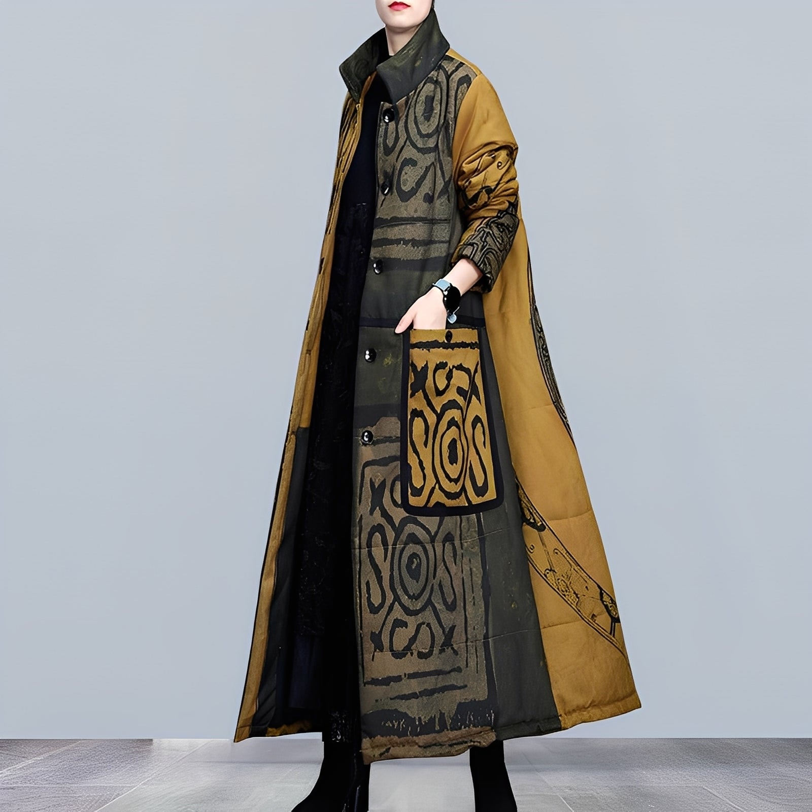 Elisabeth - Damen Parkajacke Bequem Mit Hohem Kragen