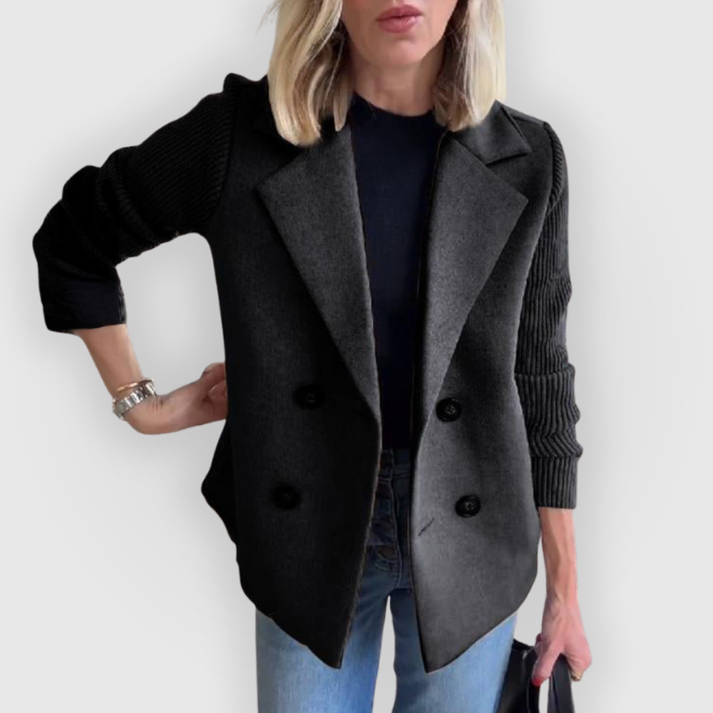 Felicity - Eleganter Damen Blazer mit Strickärmeln