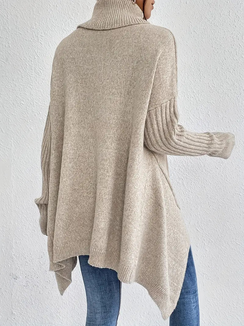 Fabia – Langer Rollkragenpullover für Damen